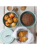 Kitchencraft Set of 3 Blue Vintage Cake Tin