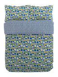 Scion Indigo Twist & Turn duvet cover and pillowcase set (British brand)