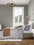 Bedeck of Belfast Charcoal Tan Zenda duvet cover and pillowcase set - British product