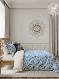V&A Indigo Ornamental Bloom duvet set (British brand)