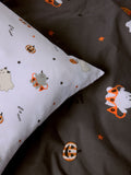 Black duvet cover and pillowcase set - British product