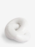 White Marble Knot Ornament 16cm (British brand)