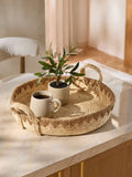 Woven Seagrass XL Decorative Tray, imported from the UK