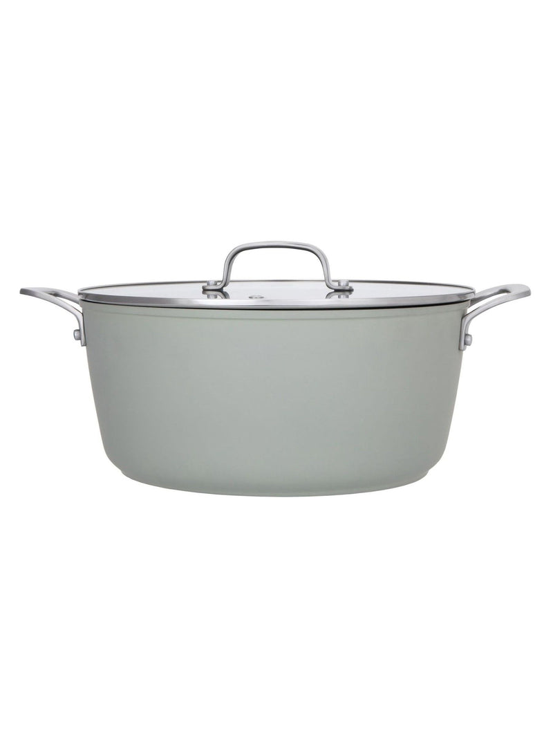 Forged Aluminium Non-Stick Casserole Pot with Glass Lid, 28cm, 6.6L Capacity