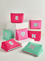 Alphabet Makeup Bag with Initial Letter Design 18x22x9.5cm