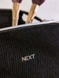 Ribbed fold out makeup bag 23x12x12cm, imported from the UK