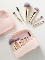 Mini Makeup Brush Travel Set with Pouch