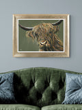 Artko Gold Ruben Highland by David Cope Framed Art