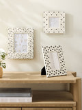 Set of 3 Monochrome Ditsy Heart Pattern Photo Frames