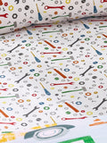 Catherine Lansfield Blue Digger Dreams fitted sheet - British product
