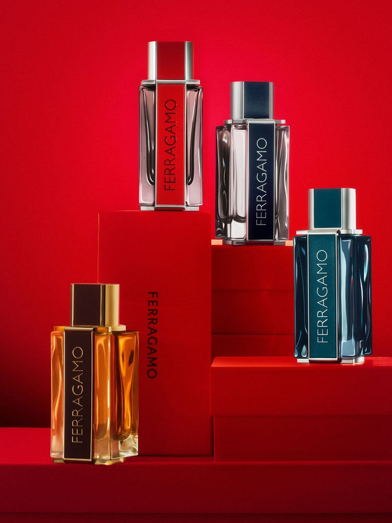 Salvatore Ferragamo Intense Leather Eau de Parfum 100 ml Shower Gel 100ml And 10ml Travel Spray Gift Set