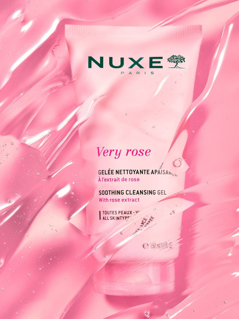 Nuxe Very Rose cleansing gel 150ml, imported from the UK