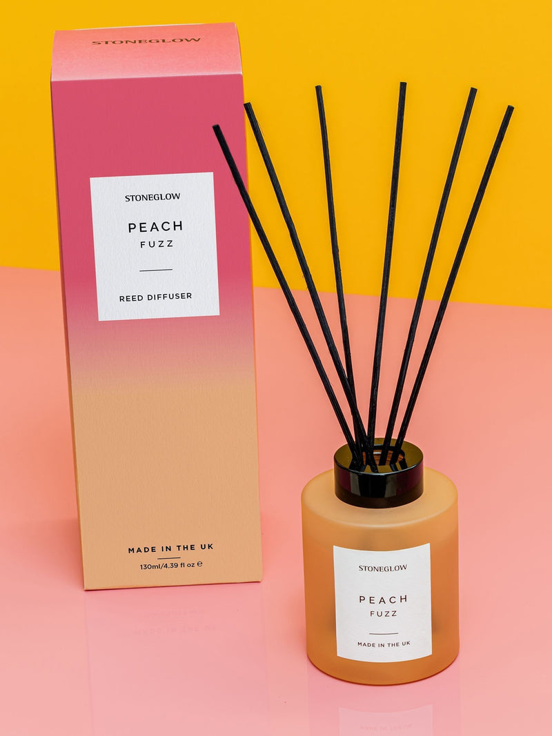 Stoneglow Peach Fuzz reed diffuser (British brand)
