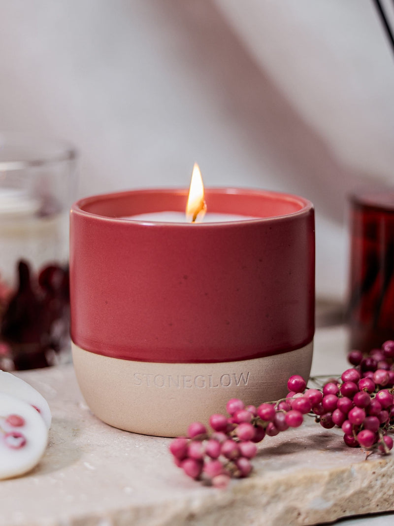 Stoneglow Fire Red Pepper & Cardamon scented candle (British brand)