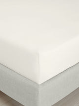 Bianca Cream 200 Thread Count 100% Cotton Percale Deep Fitted Sheet