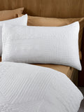 Catherine Lansfield White Folkstone Geo duvet cover set - British product