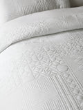 Catherine Lansfield White Folkstone Geo duvet cover set - British product