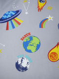 Catherine Lansfield Grey Lost In Space fitted sheet - British product