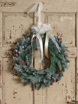 Everlands Green Windham Frosted Christmas Wreath 50cm