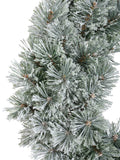 Everlands Green Cashmere Frosted Christmas Wreath 63cm - British product