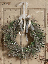 Everlands Christmas Wreath Berries and Foliage Champagne Tones 60cm
