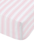 Bianca pink cotton fitted sheet - British product