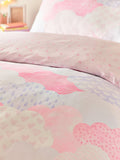Catherine Lansfield pink duvet cover set single - British product