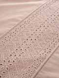 Catherine Lansfield Blush Broderie Anglaise duvet cover set - British product