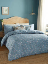 Wylder Blue Bronte Printed Floral Duvet Cover Set