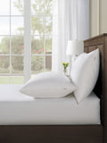 U.S. Polo Assn. bright white cotton sheet and pillowcase set (British brand)