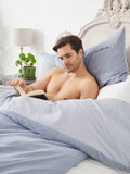 U.S. Polo Assn. True Navy Pure Cotton Chambray Duvet Set (British brand)