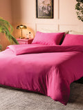 Rockett St George pink duvet cover and pillowcase set, imported from the UK