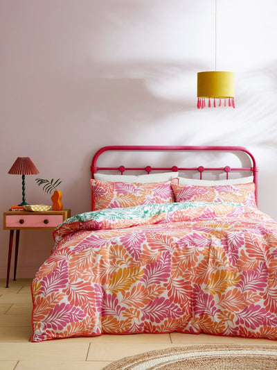 Appletree Pink Carmen 100% Cotton Duvet Cover Set
