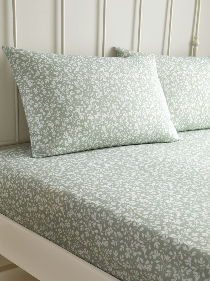 Dreams & Drapes Green Tess fitted sheet - British product