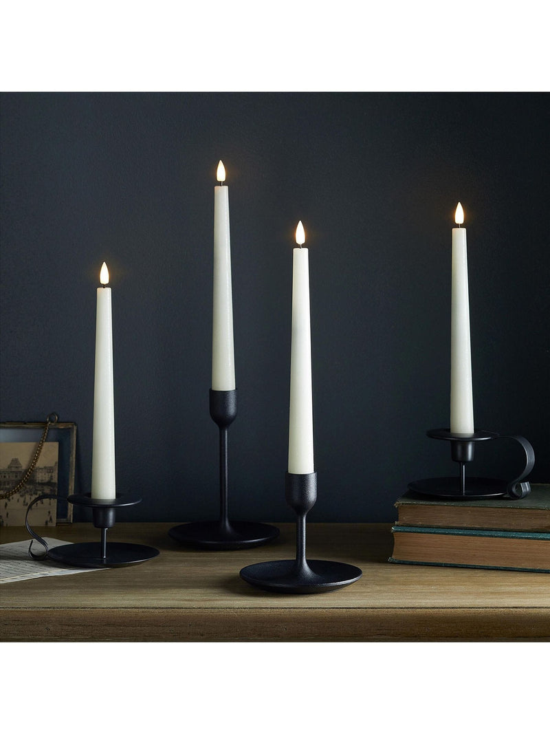 Lights4fun TruGlow natural taper candles set of 4 22cm, UK version