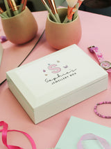 PMC Personalised Butterfly Jewellery Box Wooden Storage Box 5 x 17.8 x 12.7cm