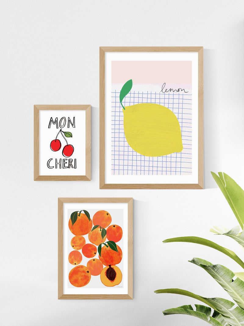 East End Prints oak big lemon framed art print - British product