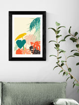 East End Prints Black Tropical Framed Art Print