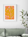 East End Prints white colourful autumn framed art print - British product