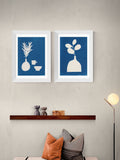 East End Prints White Cyanotype Still Life framed art print - British product