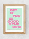East End Prints Oak Dancefloor framed art print, imported from the UK
