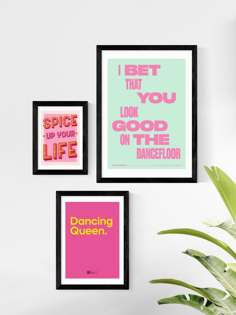 East End Prints Black Spice Up Your Life framed art print - British product