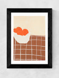 East End Prints black oranges framed art print - British product