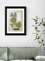 East End Prints Black Guided Abstract Framed Art Print