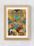 East End Prints Oak Treetop Tango Sunshine framed art print - British product