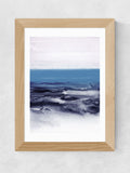 East End Prints blue white watercolor framed art print - British product