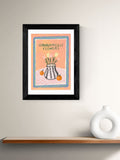 East End Prints framed art print Black I Can Buy Myself Flowers - British product