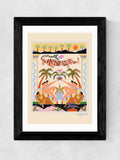 East End Prints Black Tropical Serenade framed art print - British product