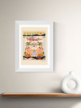 East End Prints White Tropical Serenade Framed Art Print