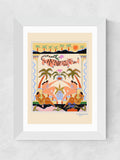 East End Prints White Tropical Serenade framed art print - British product